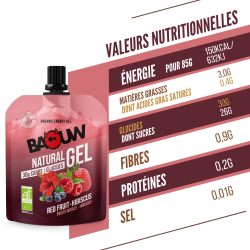 Gels énergétiques Fruits Rouges - Hibiscus