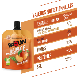 Gels énergétiques Abricots - Thyms