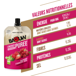 Compotes énergétiques Framboise - Fraise - Basilic