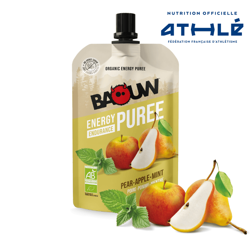 Compotes énergétiques Poire - Pomme - Menthe
