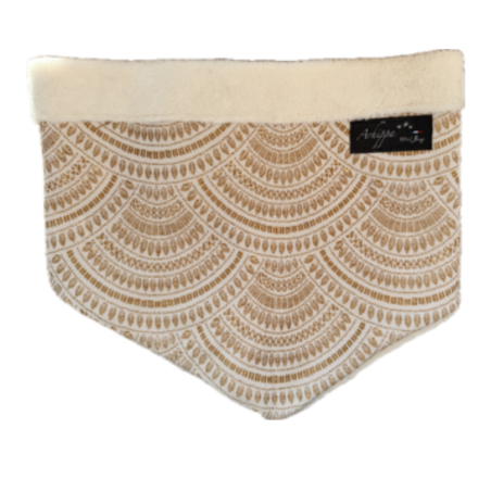 Tour de Cou Blanc/Or Arhippa 100% Ubaye