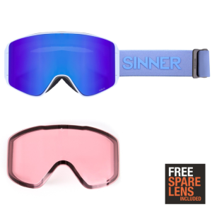 Masque SIENNER MASQUE AURA MATTE LIGHT BLUE - Ubaye Outdoor