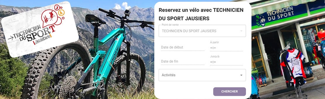 Location de vélo dans la vallée de l'Ubaye - Technicien du Sport Jausiers